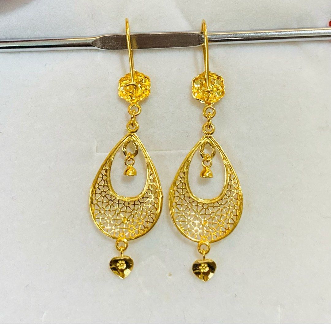 916 gold earrings Women s Fashion Jewelry Organisers Earrings