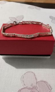 925 Silver Bracelet and Ring ( Terno )