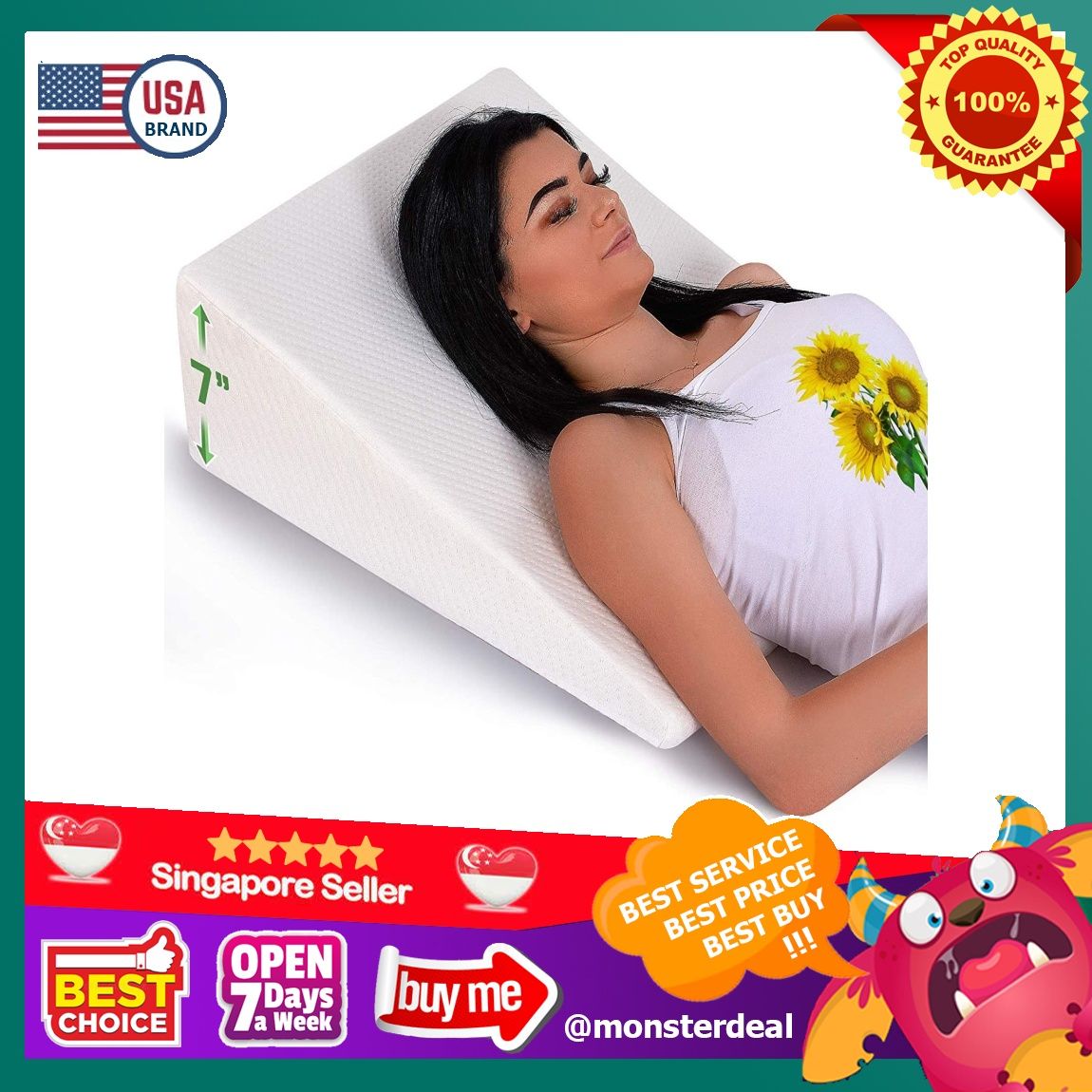 Bed tech top comfort rest pillow