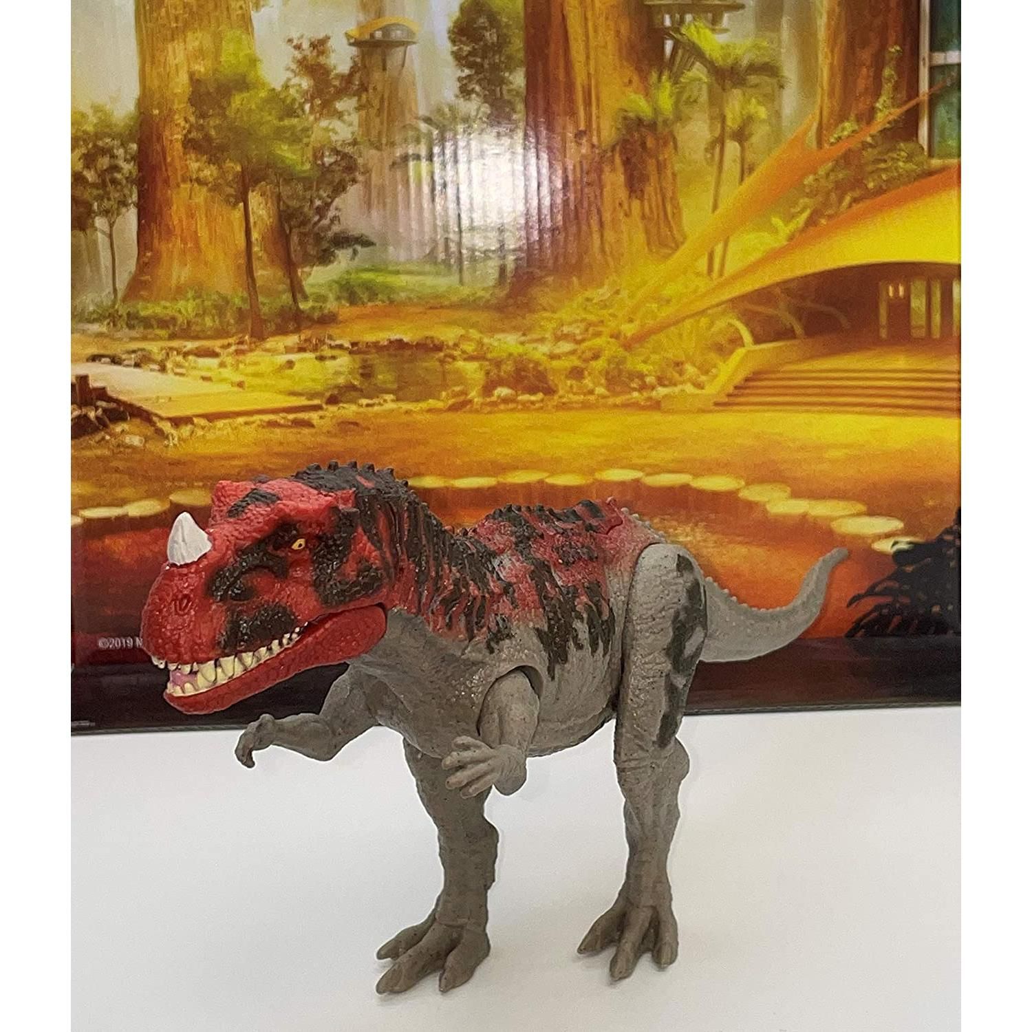 Jurassic world camp cretaceous isla nublar ceratosaurus clash on sale set with ceratosaurus and 2 velociraptors