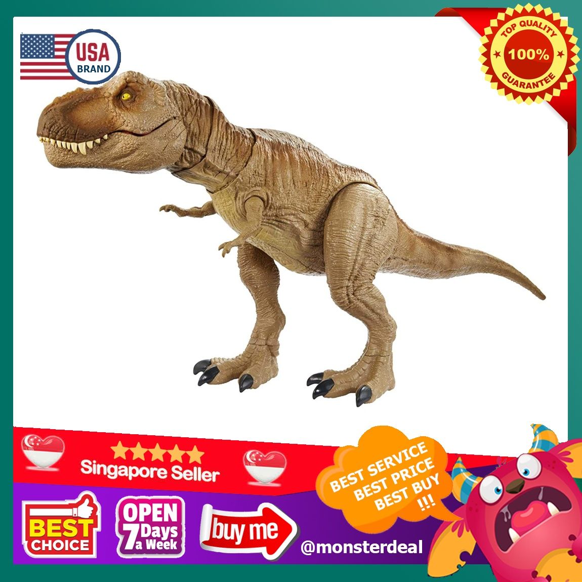 Jurassic World Epic Roarin' Tyrannosaurus Rex Brown  - Best Buy