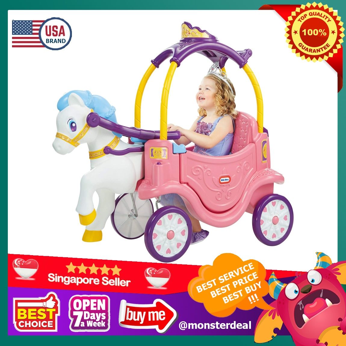 Little tikes horse professionnal and carriage smyths