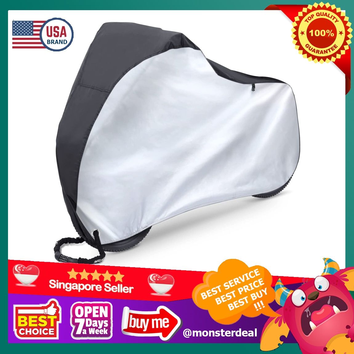 Ohuhu bike cover waterproof outdoor bicycle cover for mountain and road bikes 2025
