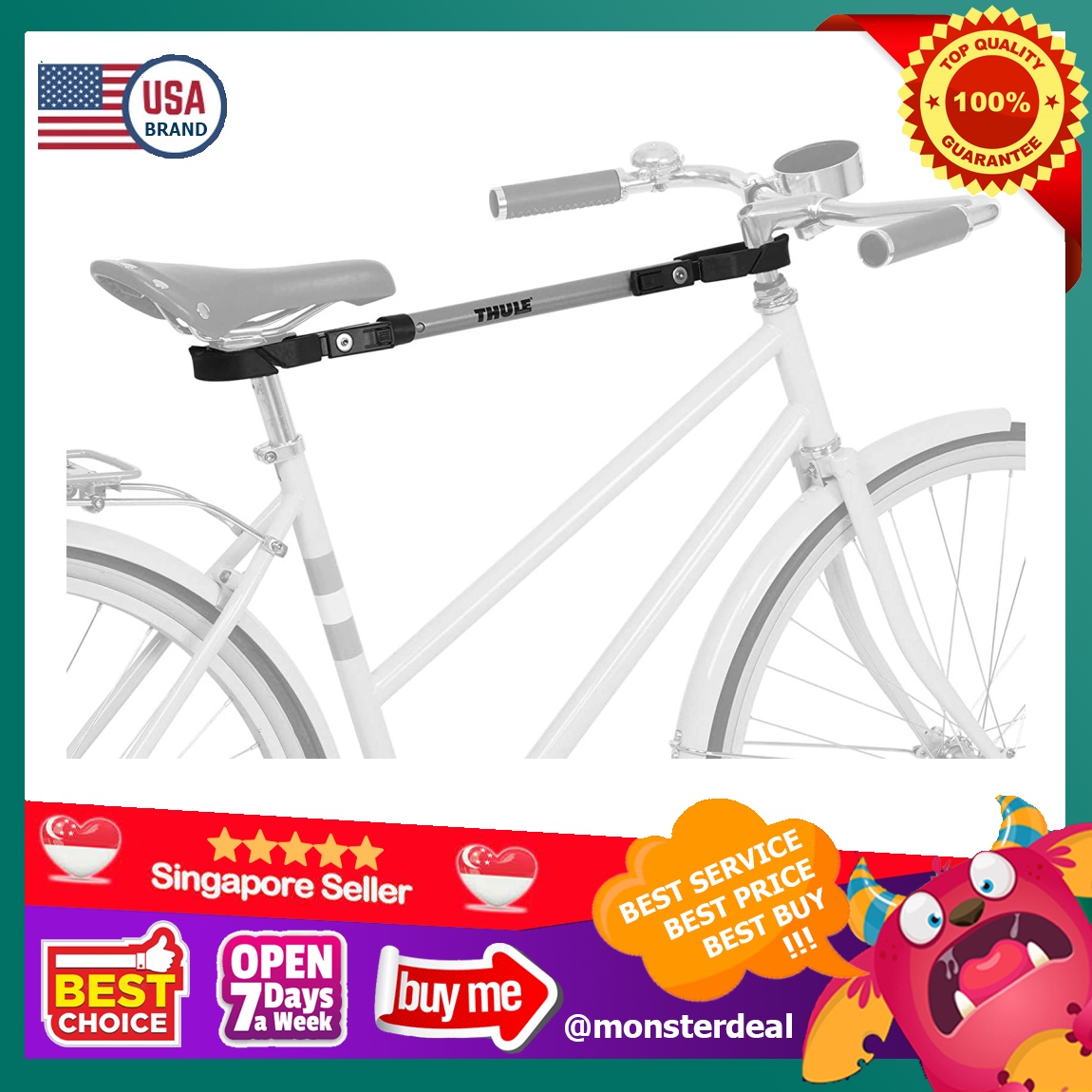 Thule Frame Adapter Bicycle Cross Bar bike adaptor adapter for bike rack Everything Else on Carousell