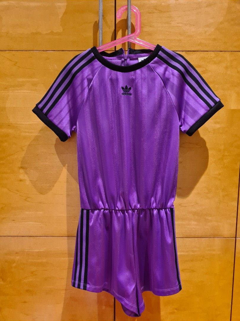 Adidas best sale purple jumpsuit