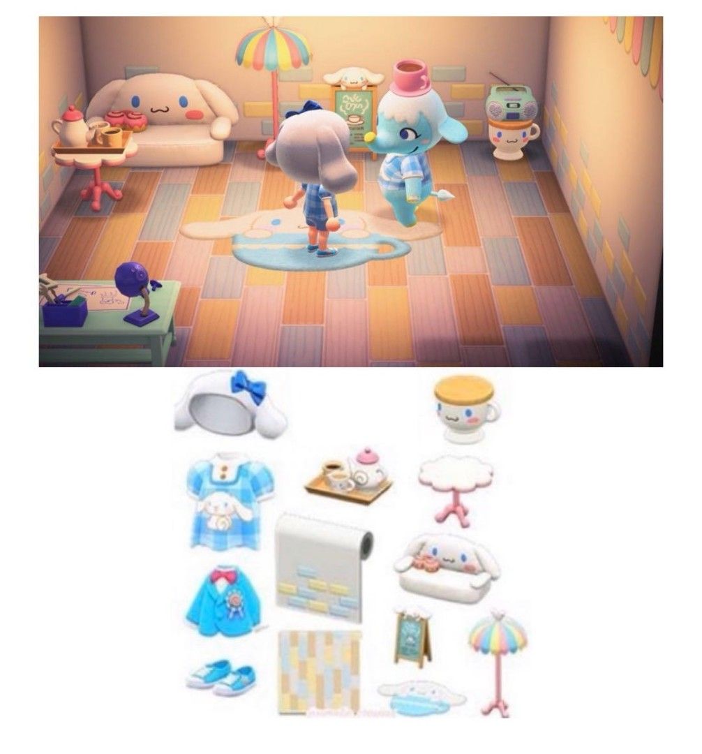 Animal Crossing Sanrio Furnitures Set, Video Gaming, Gaming Accessories
