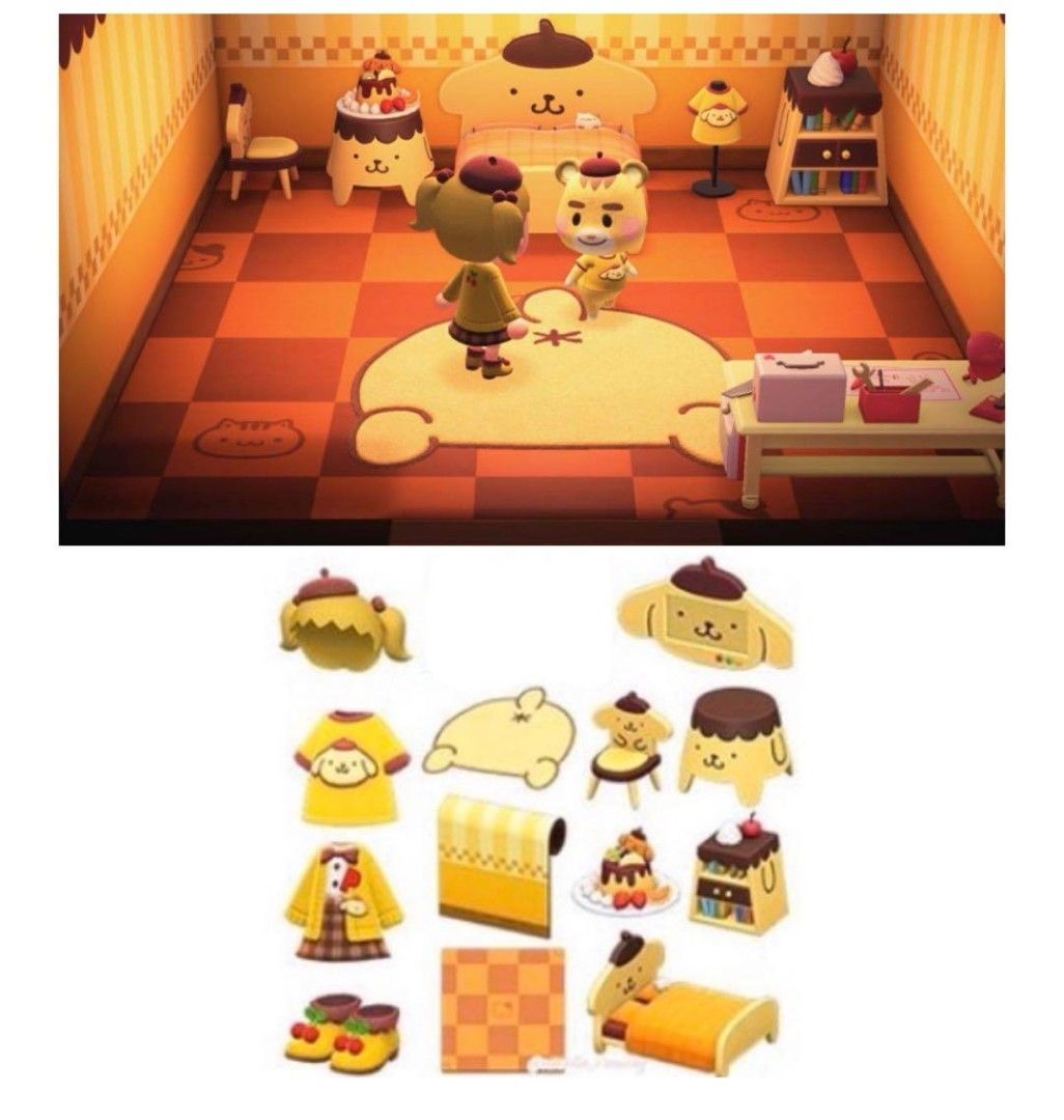 Animal Crossing Sanrio Furnitures Set, Video Gaming, Gaming Accessories