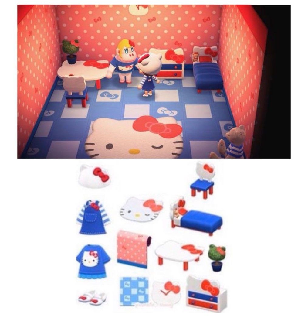 Animal Crossing Sanrio Furnitures Set, Video Gaming, Gaming Accessories