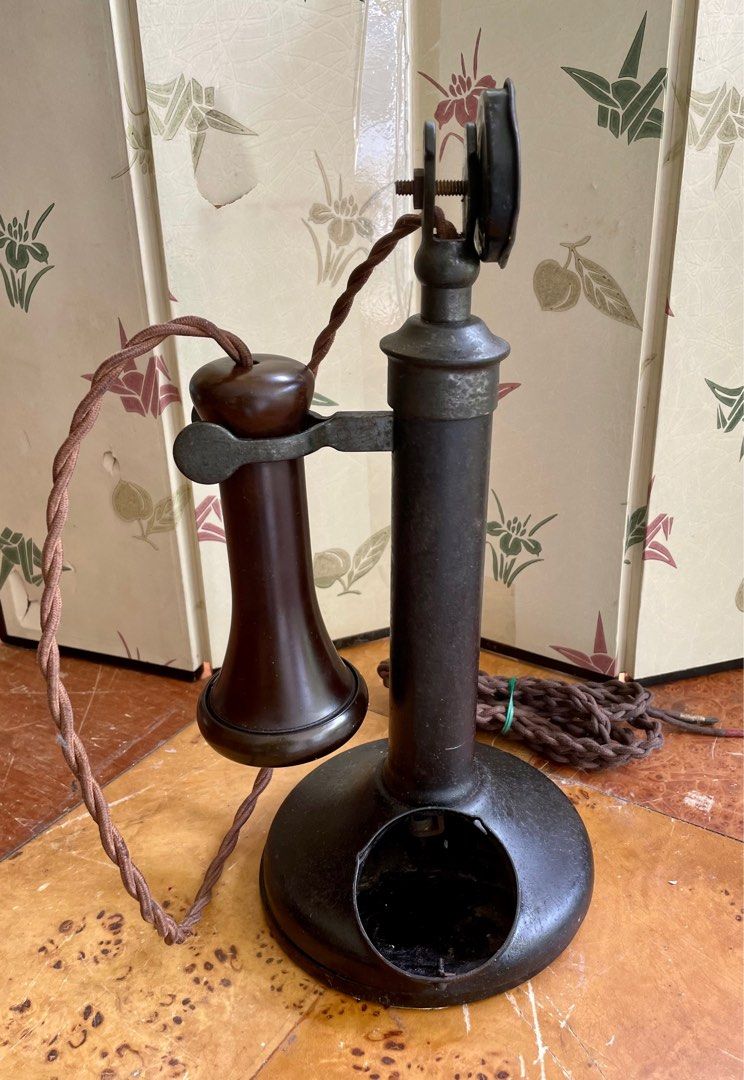 Antique English Early 1900's Telephone / Candlestick Phone, Hobbies