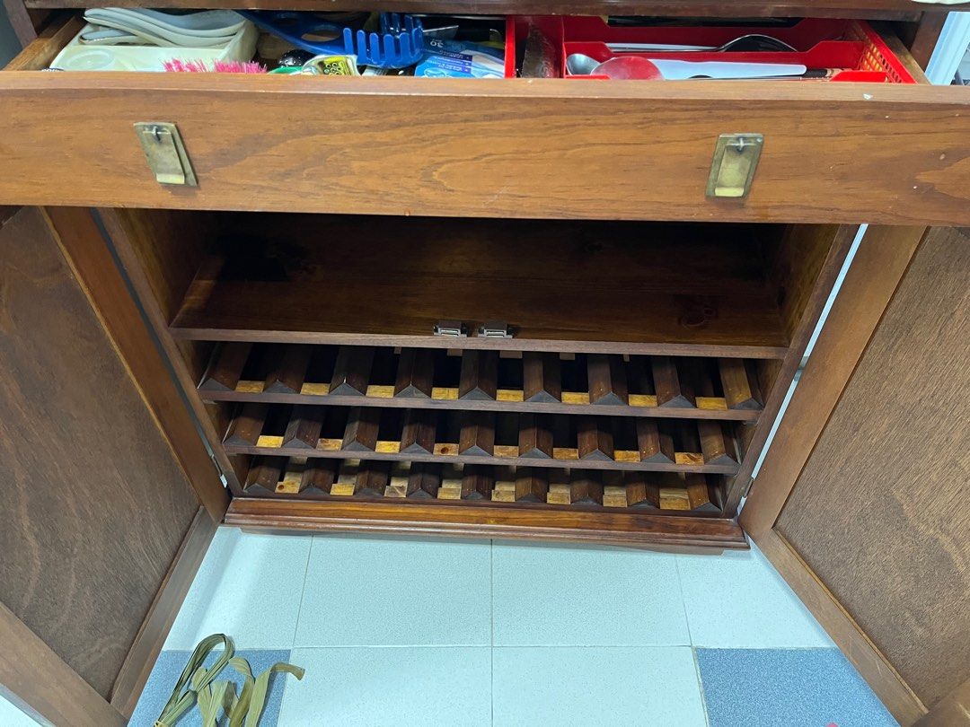Antique Wine Cabinet Caucasian Owned Furniture Home Living Antique wine cabinet caucasian owned furniture home living