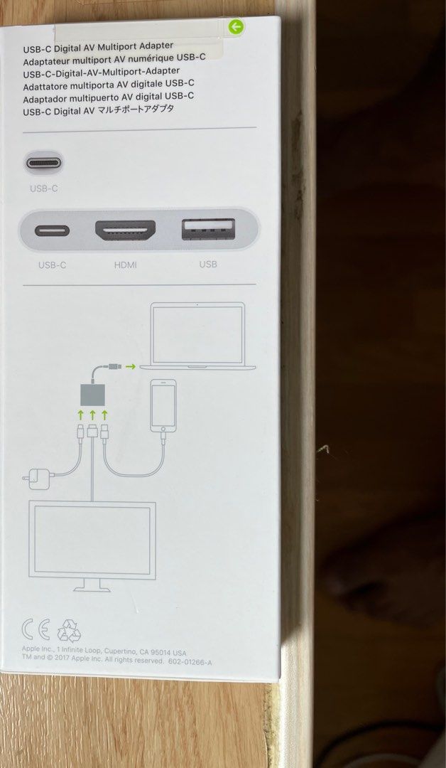 Apple USBC to Digital AV multiport adaptor, Computers & Tech, Parts