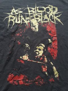As blood runs black band tshirt