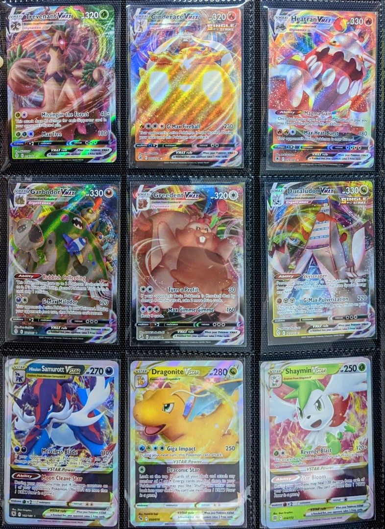 Assorted VMax VStar Pokemon Cards, Hobbies & Toys, Toys & Games on