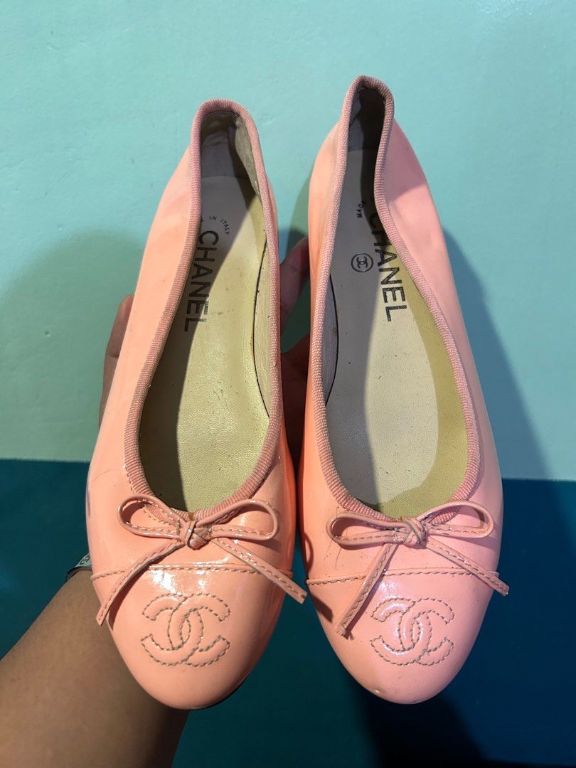 Auth chanel ballet flats 37, Women's Fashion, Footwear, Flats & Sandals
