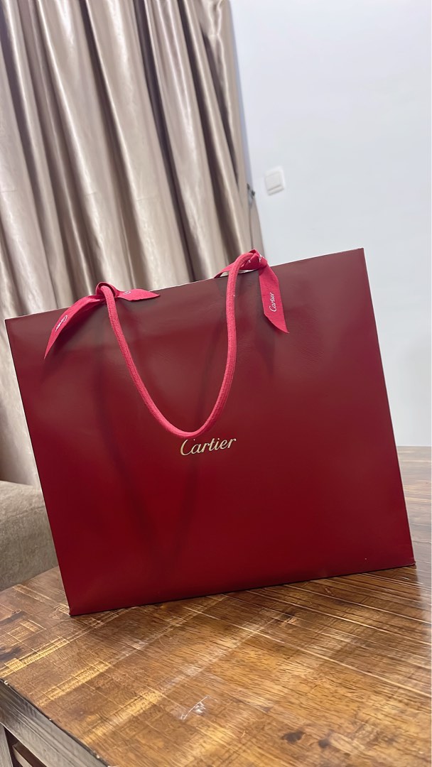 Cartier, Bags, Authentic Cartier Red Bag 8 X 7 X 3 Great Condition