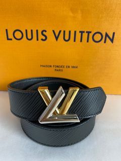 Louis Vuitton LOUIS VUITTON VIRGIL ABLOH SS19 95CM LV SHAPE 40MM BELT
