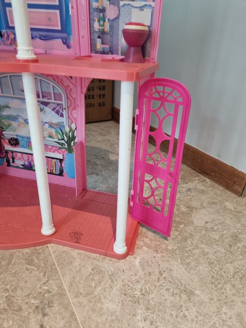 Barbie 2 storey house, Hobbies & Toys, Toys & Games on Carousell