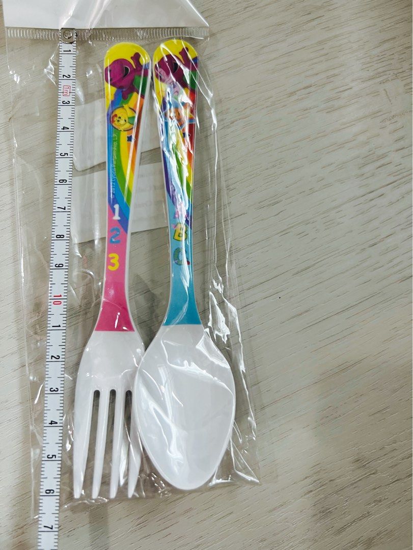 Barney spoon fork, Babies & Kids, Nursing & Feeding, Weaning & Toddler