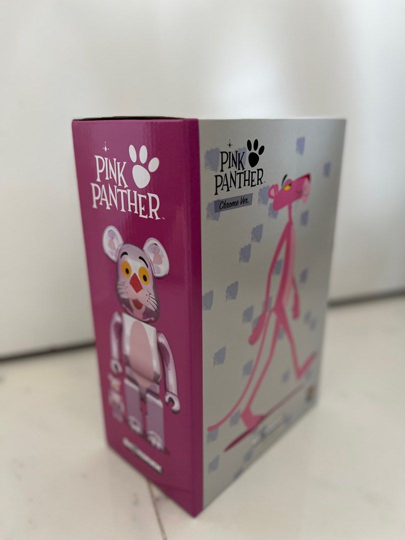 BE@RBRICK PINK PANTHER CHROME Ver.100％ & 400％, 興趣及遊戲, 玩具