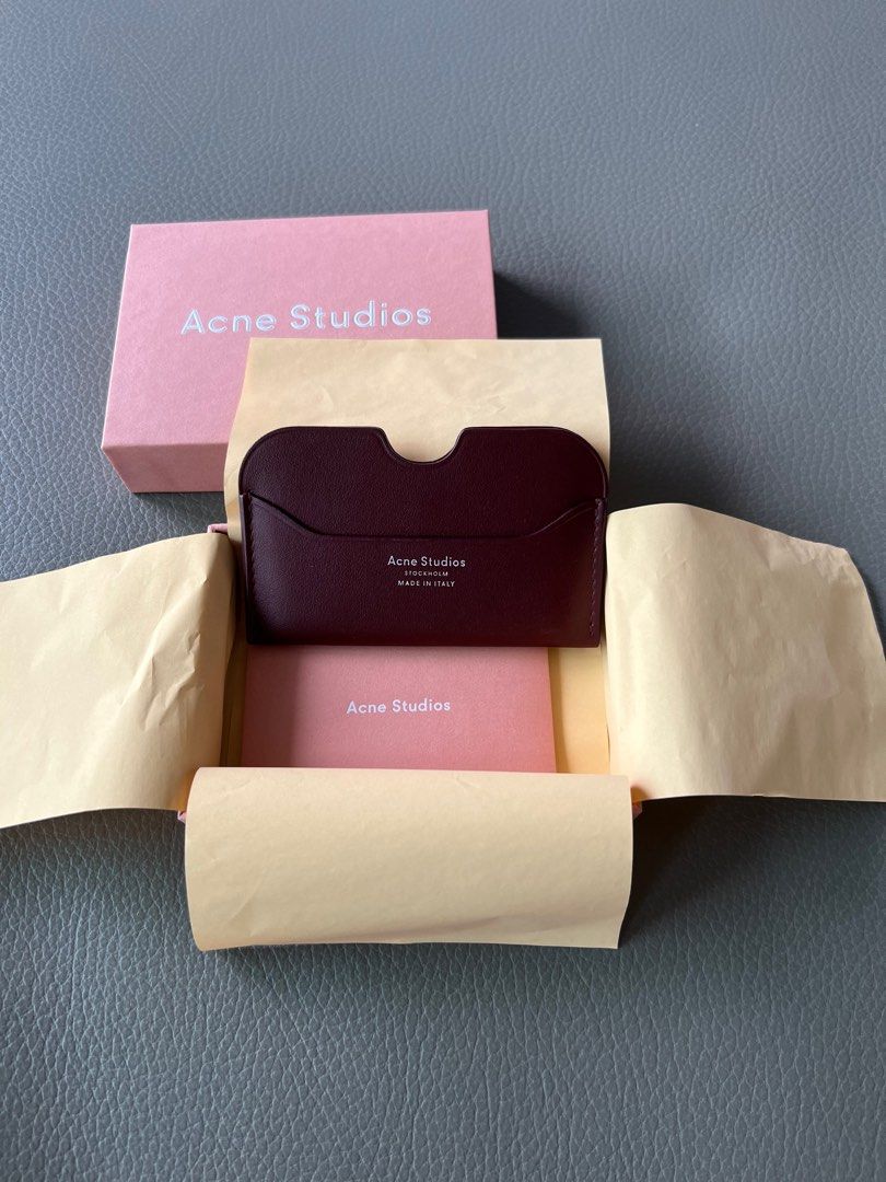 Acne Studios – Folded Card Holder Red - One Size