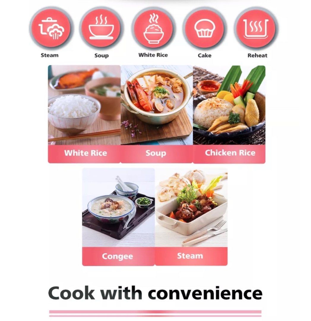 [BNIB] Philips Viva Mini Rice Cooker HD3070/52, TV & Home Appliances