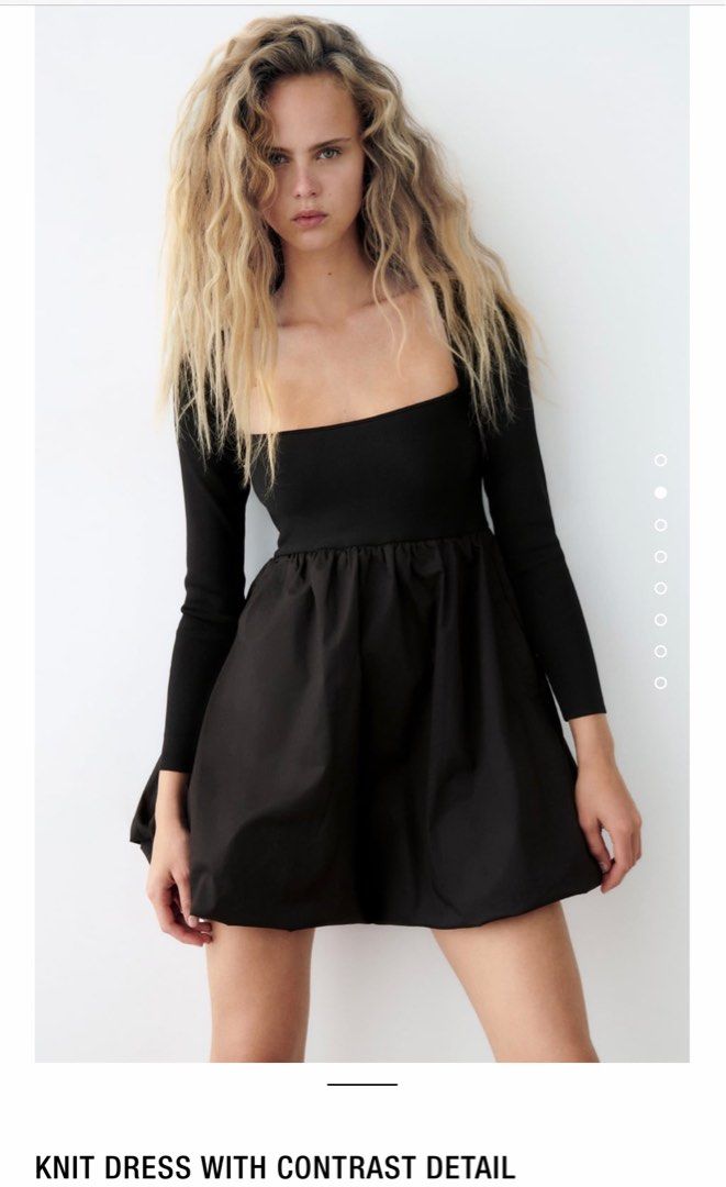 black shiny long sleeve dress Black Sequin Tassel Sleeve High Neck Mermaid Designer Dress main image 1