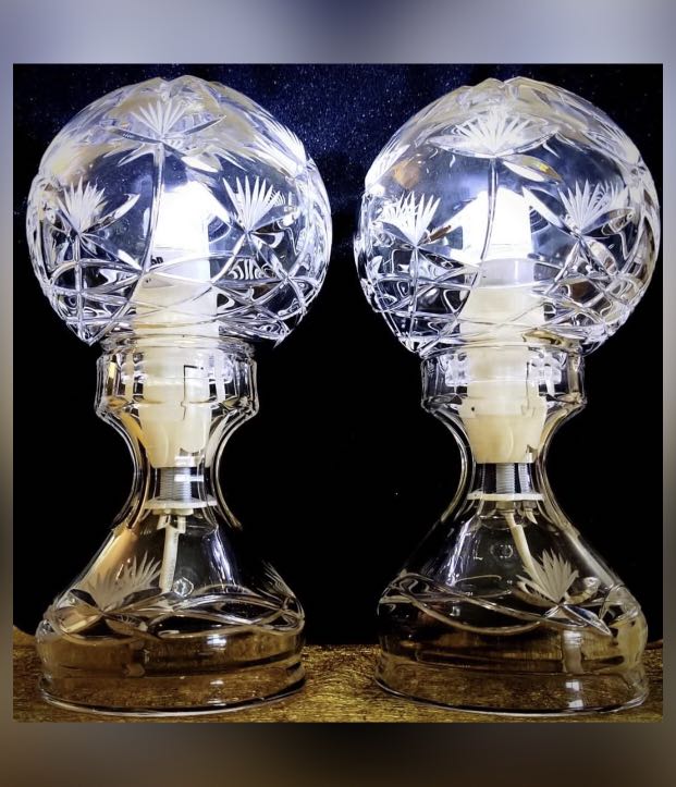 Bohemia Crystal Lamp Vase RCR crystal Vase, Hobbies & Toys, Memorabilia