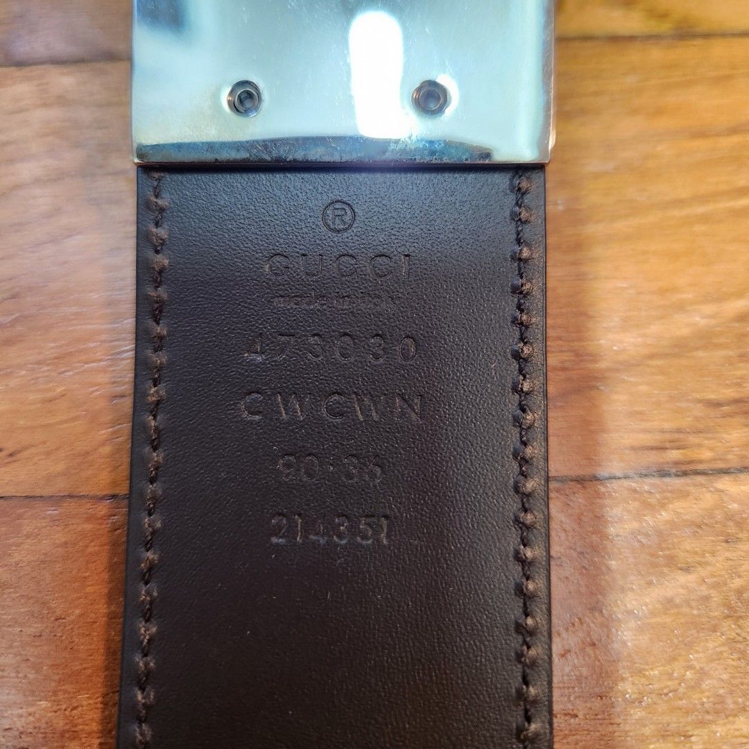 Authentic gucci belt deals serial number
