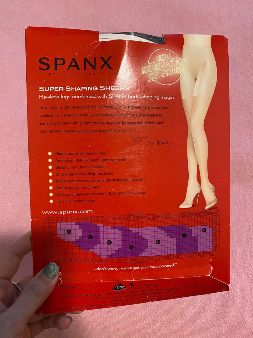Spanx InPower Line Super Shaping Sheers 913 black size B