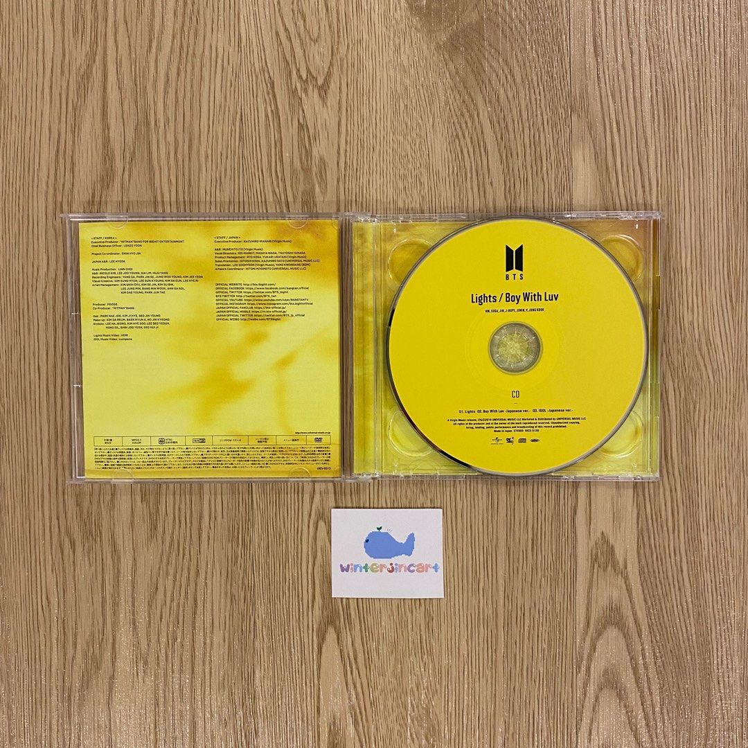 BTS LIGHTS BOY WITH LUV TYPE A JAPAN ALBUM UNSEALED OFFICIAL, Hobbies