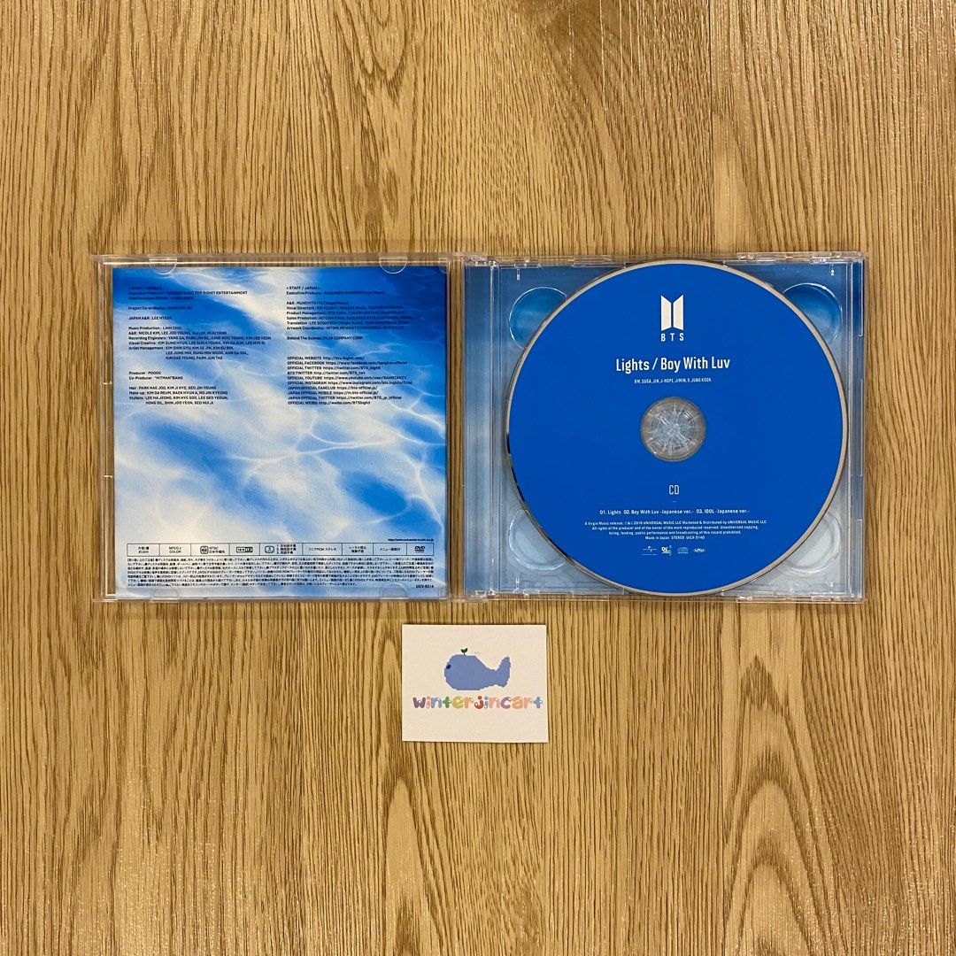 BTS LIGHTS BOY WITH LUV TYPE B JAPAN ALBUM UNSEALED OFFICIAL, Hobbies