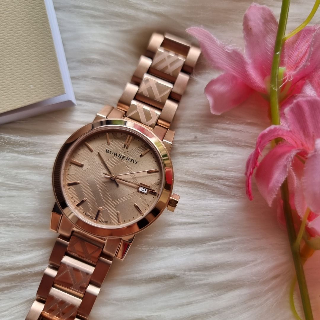 Burberry bu1360 rose gold clearance