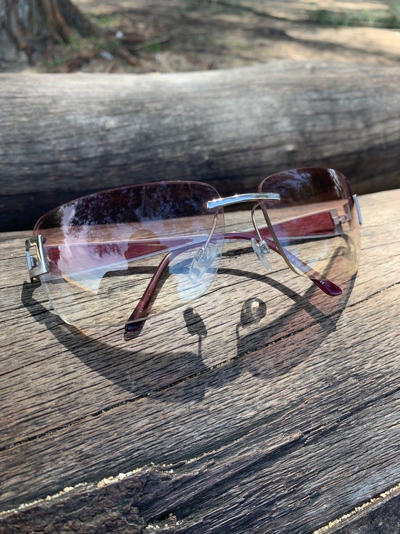 Bvlgari discount rimless sunglasses