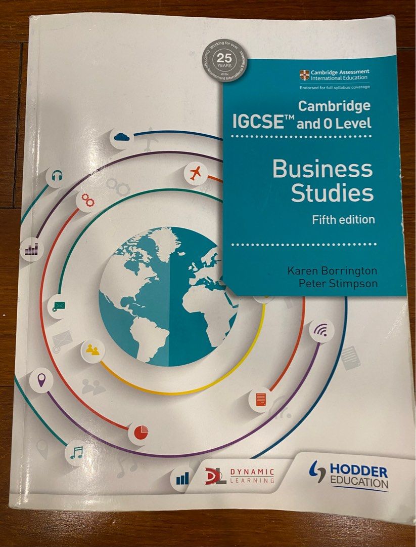 Cambridge igcse and o level business studies fifth edition hobbies