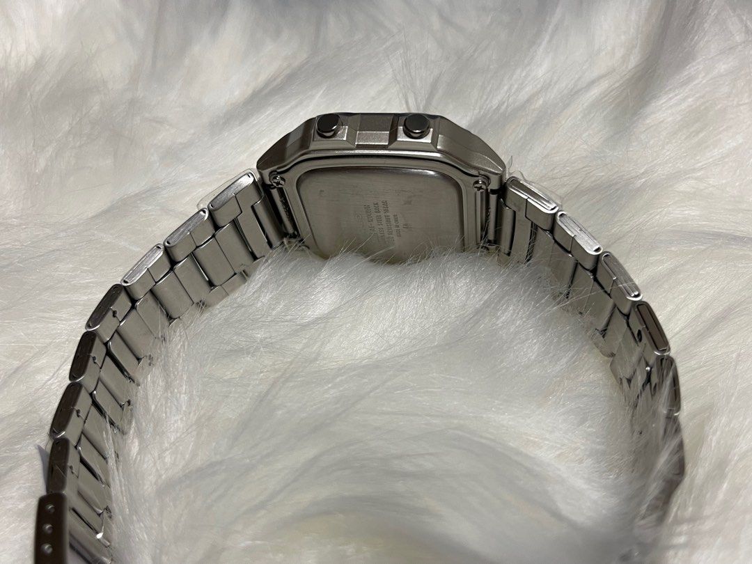 Casio Men's 10 Year Battery Quartz Watch with Stainless Steel Strap, Silver, 24.1 (Model AE