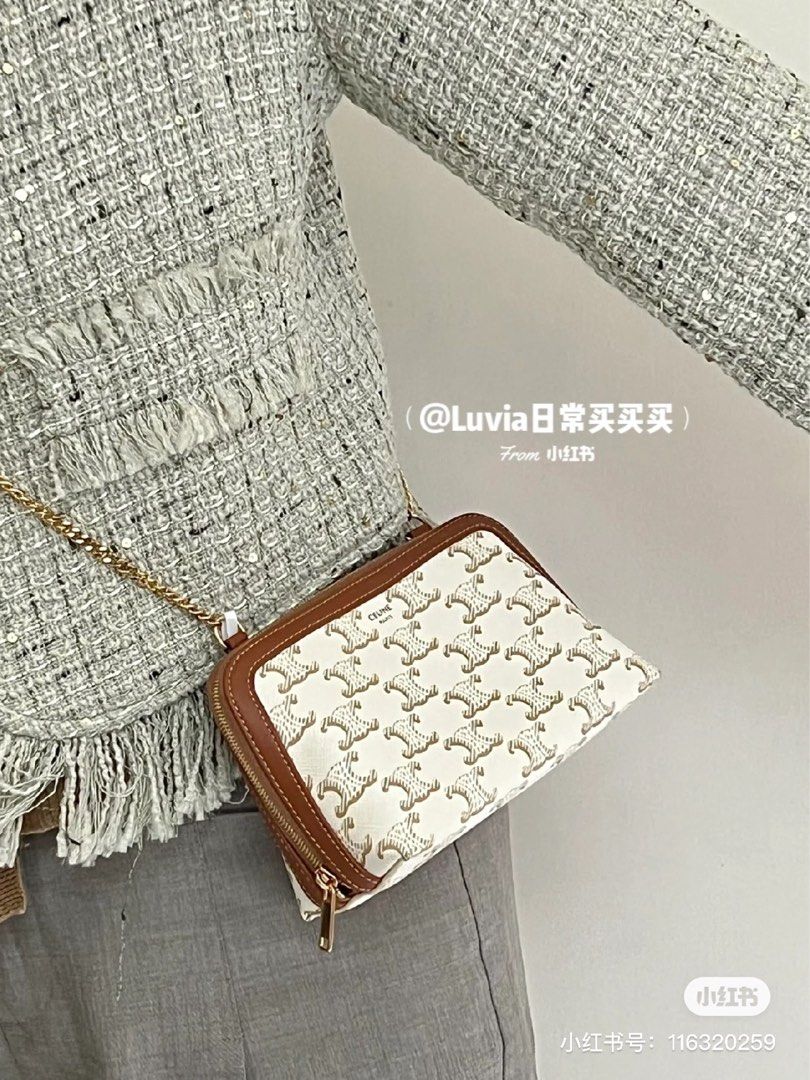 Celine sales white clutch