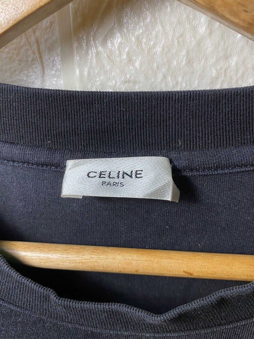 Celine brand croptop shirt🔥, Luxury, Apparel on Carousell