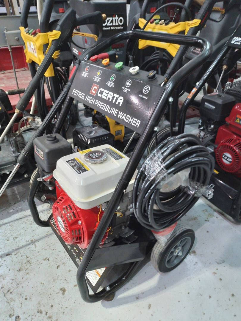 Certa Petrol High Pressure Washer 196cc 6.5HP 150 Bar Commercial