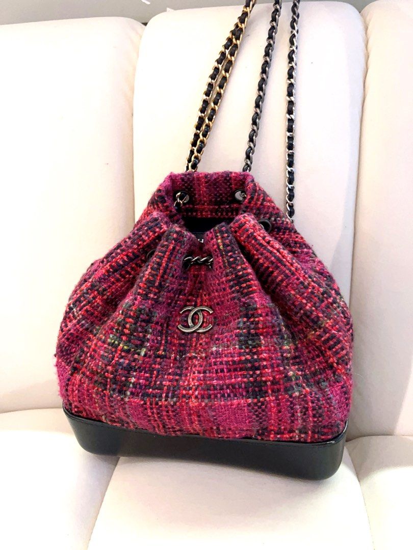 Chanel Bagpack Tweed, Women's Fashion, Bags & Wallets, Backpacks on