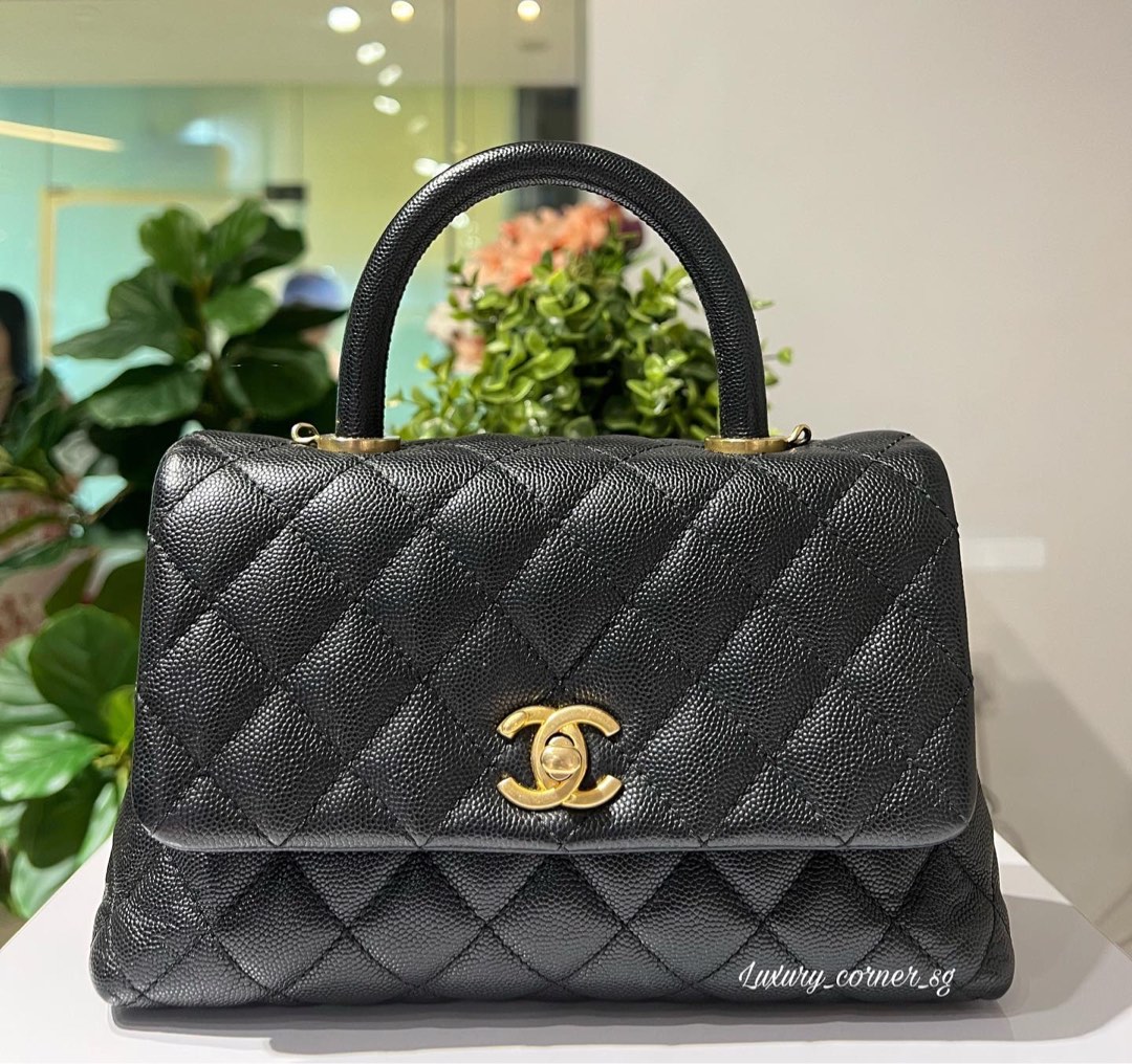 CHANEL COCO HANDLE MINI/SMALL 24CM, Luxury, Bags & Wallets on Carousell