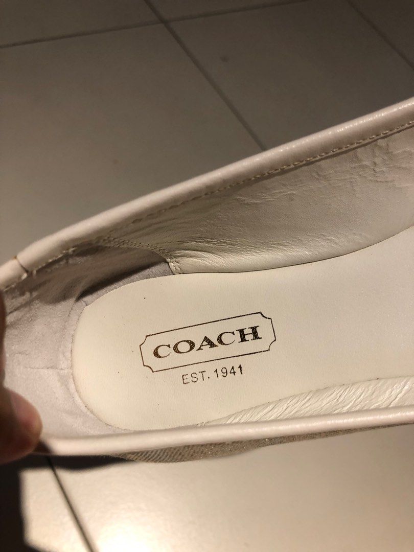 Coach flat shoes, Luxury, Sneakers & Footwear on Carousell