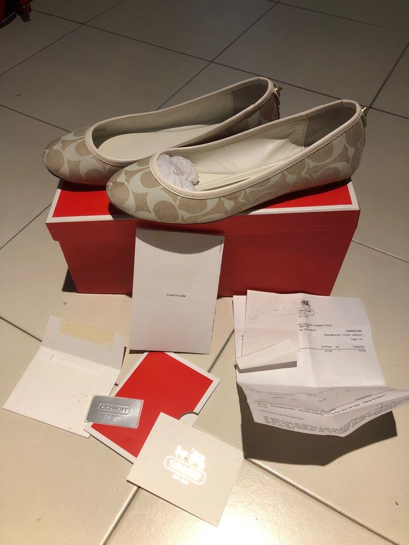Coach flat shoes, Luxury, Sneakers & Footwear on Carousell