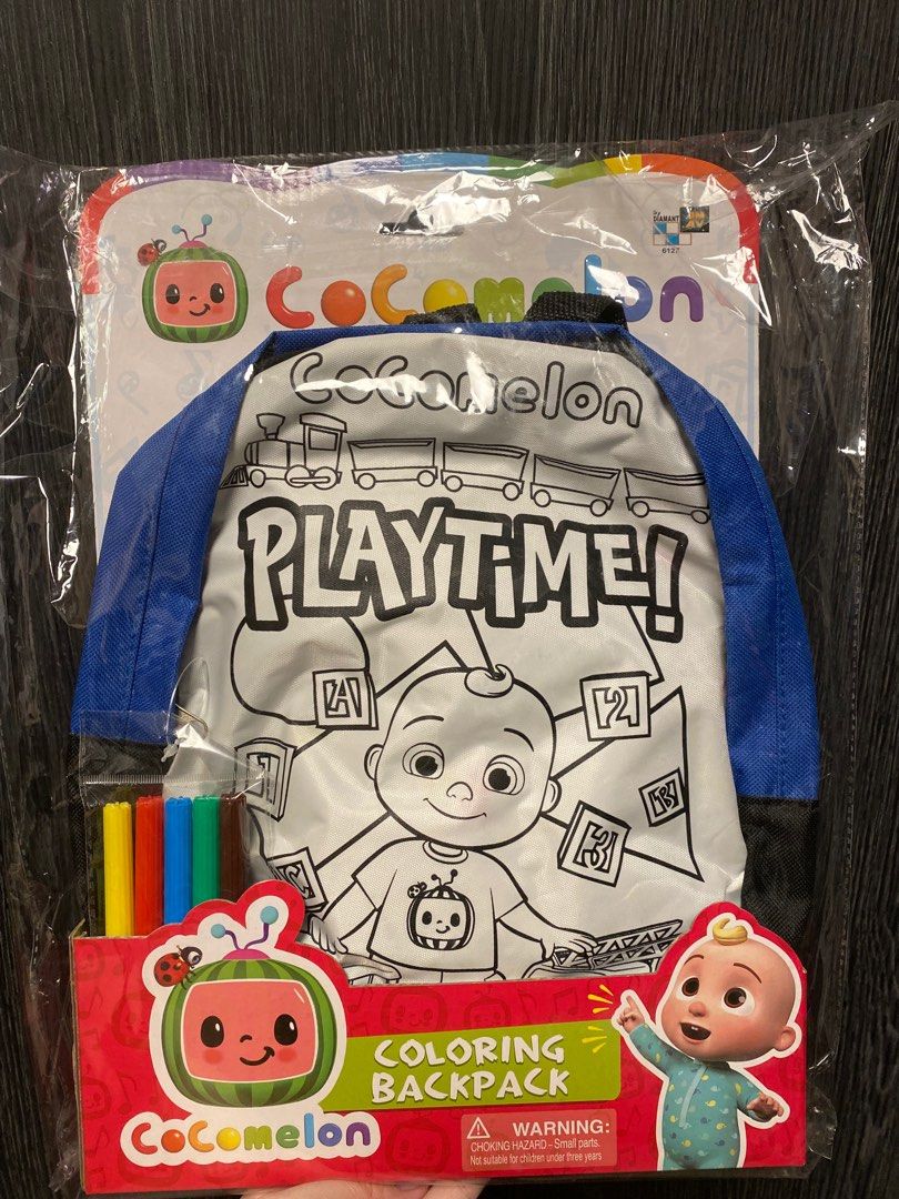 colouring backpack bag, Babies & Kids, Babies & Kids Fashion