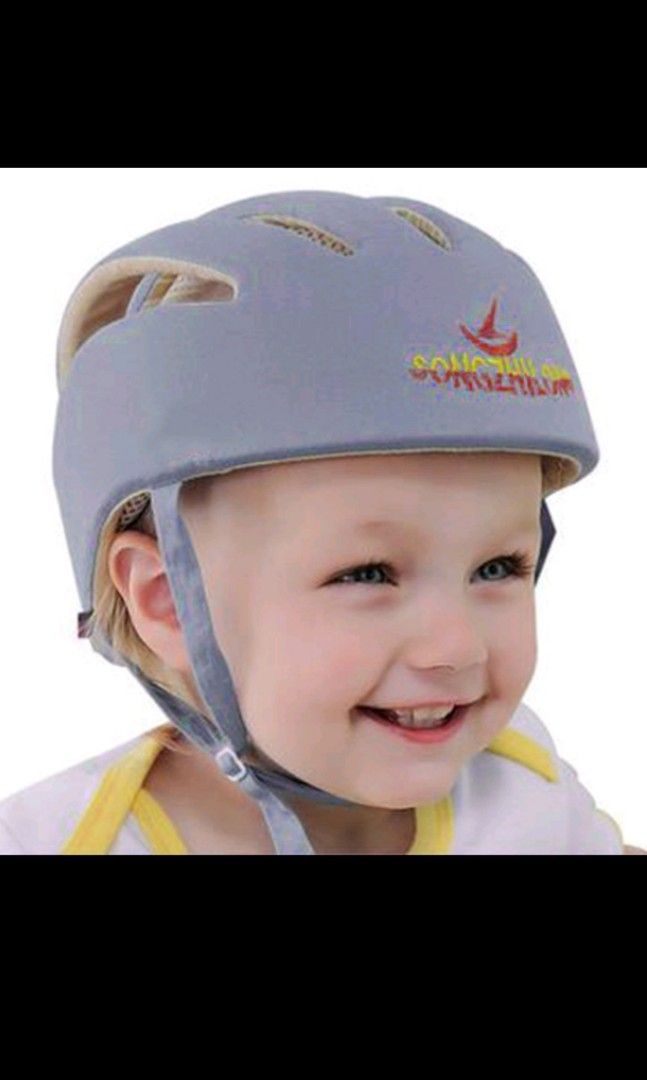 Cotton safety helmet GREY, Babies & Kids, Babies & Kids Fashion on