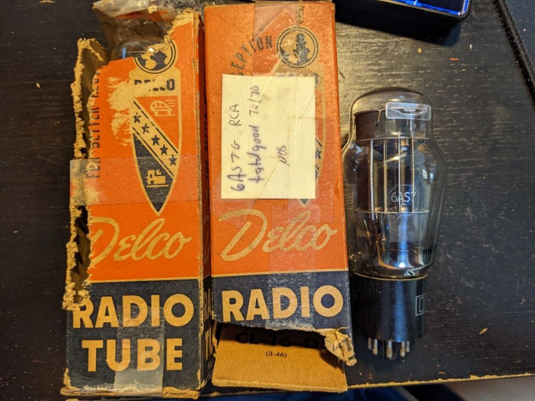 Delco 6AS7G Radio Tubes, Audio, Other Audio Equipment on Carousell