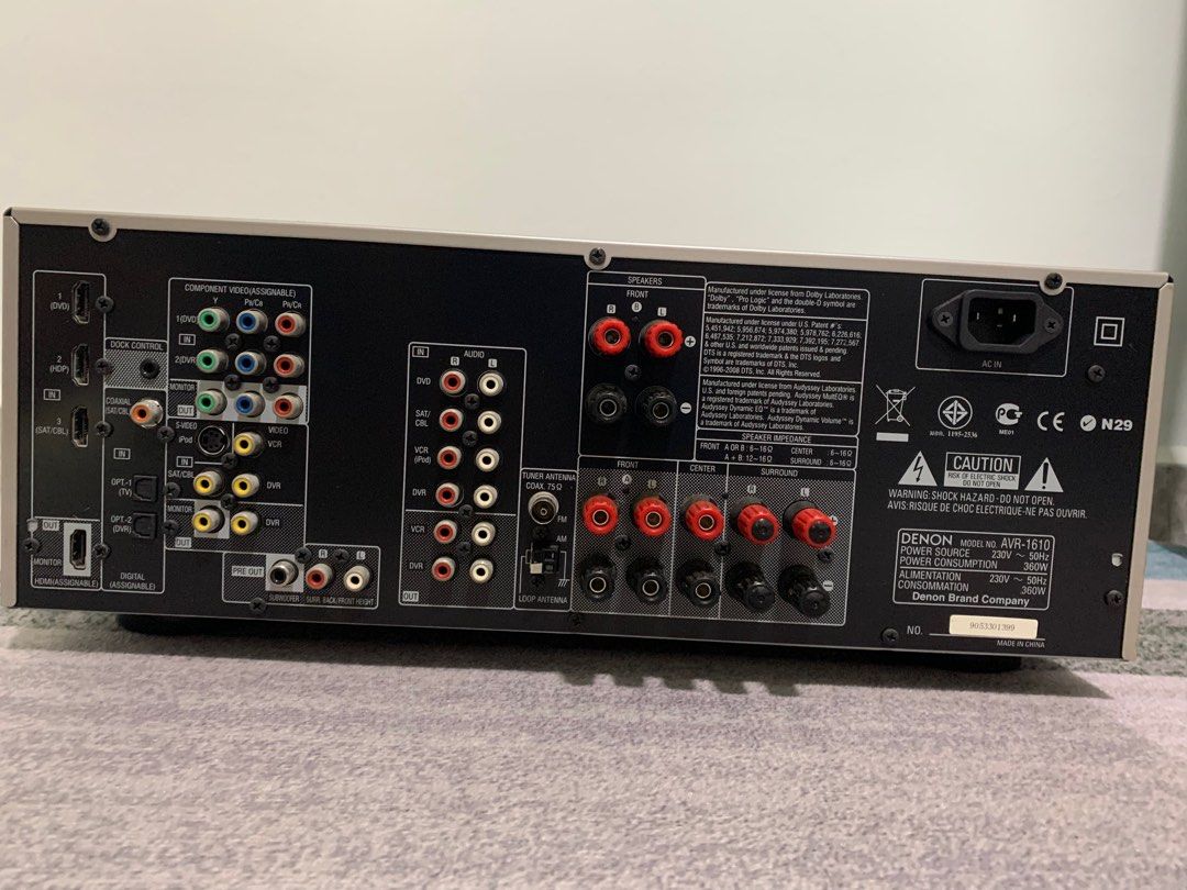 Denon AVR1610 Home theater receiver, TV & Home Appliances, TV