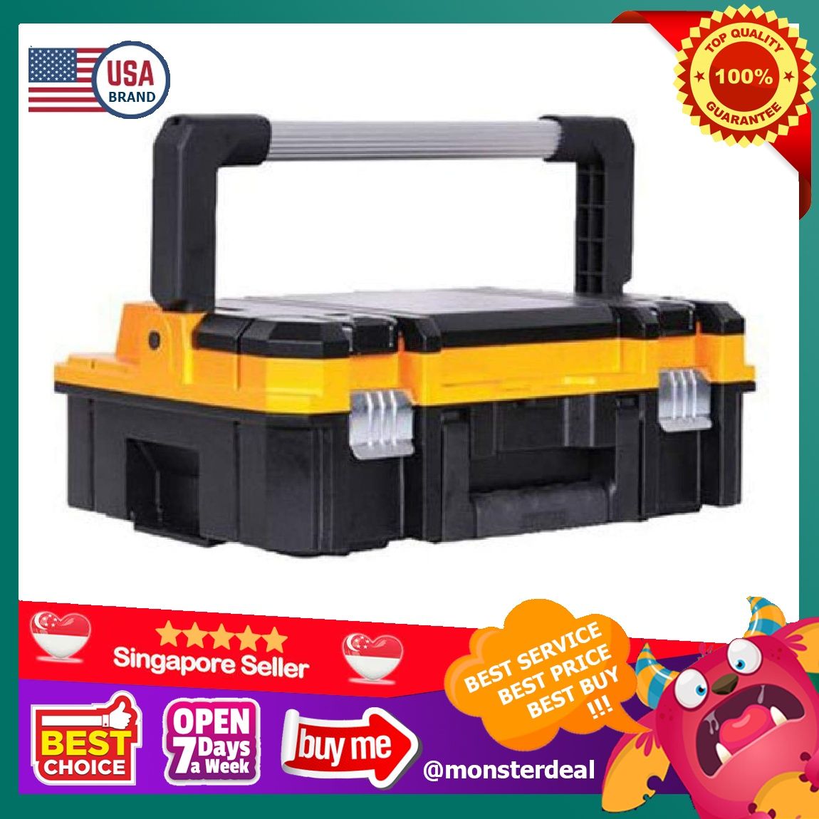 Vs ToughSystem TSTAK® Long Handle Deep Toolbox With