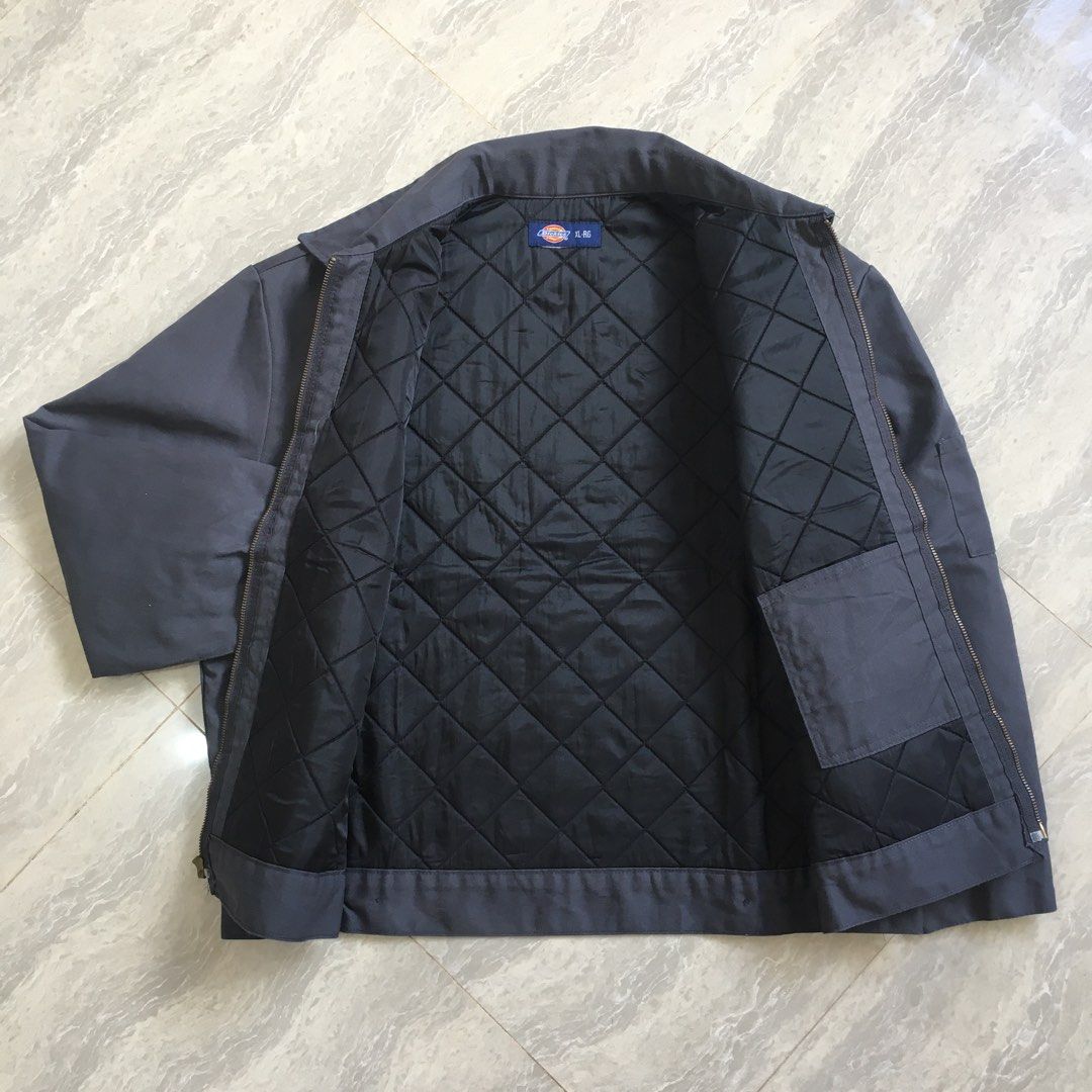 Dickies Eisenhower Jacket Grey Quilted lined Splash pocket, Men's