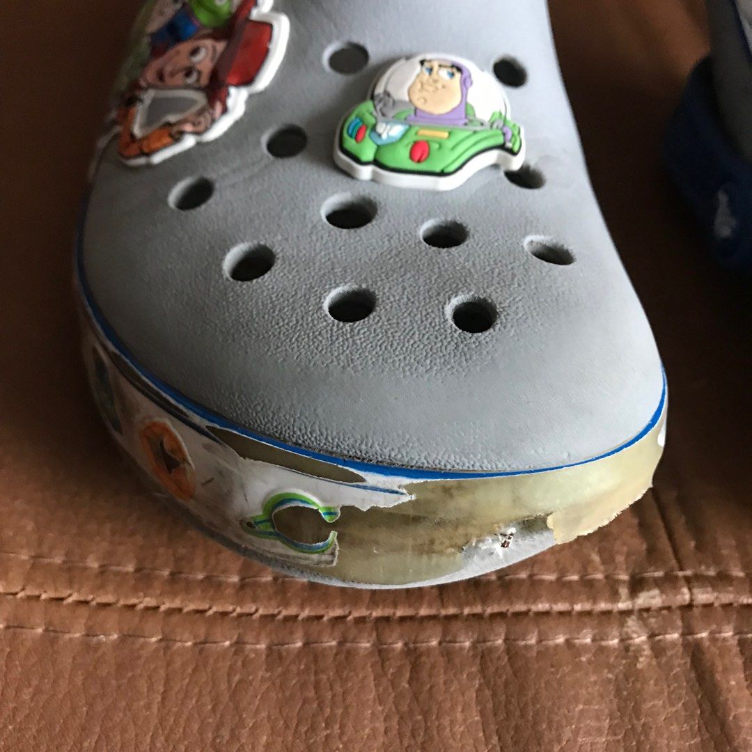Disney Buzz Light Years Junior Size 3 LED Light Crocs Shoes