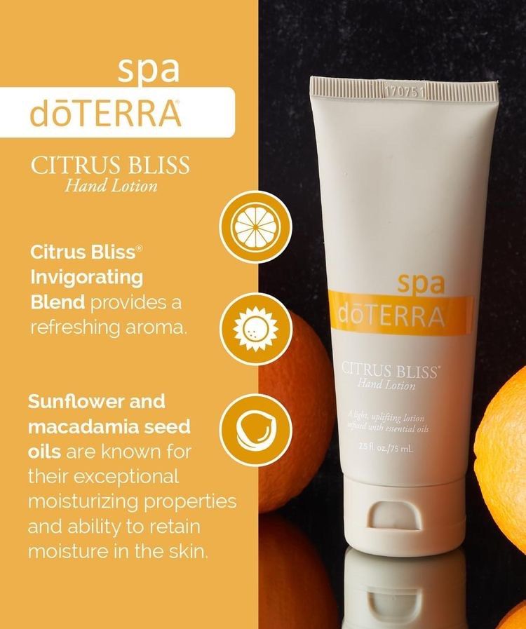 美國多特瑞Doterra spa柑橘清新護手護膚乳液hand cream lotion citrus
